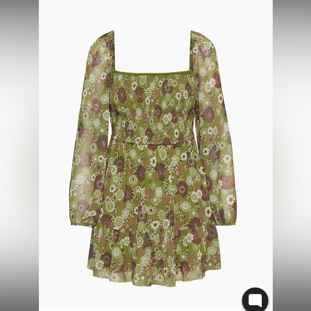 Green print Wilfred dress